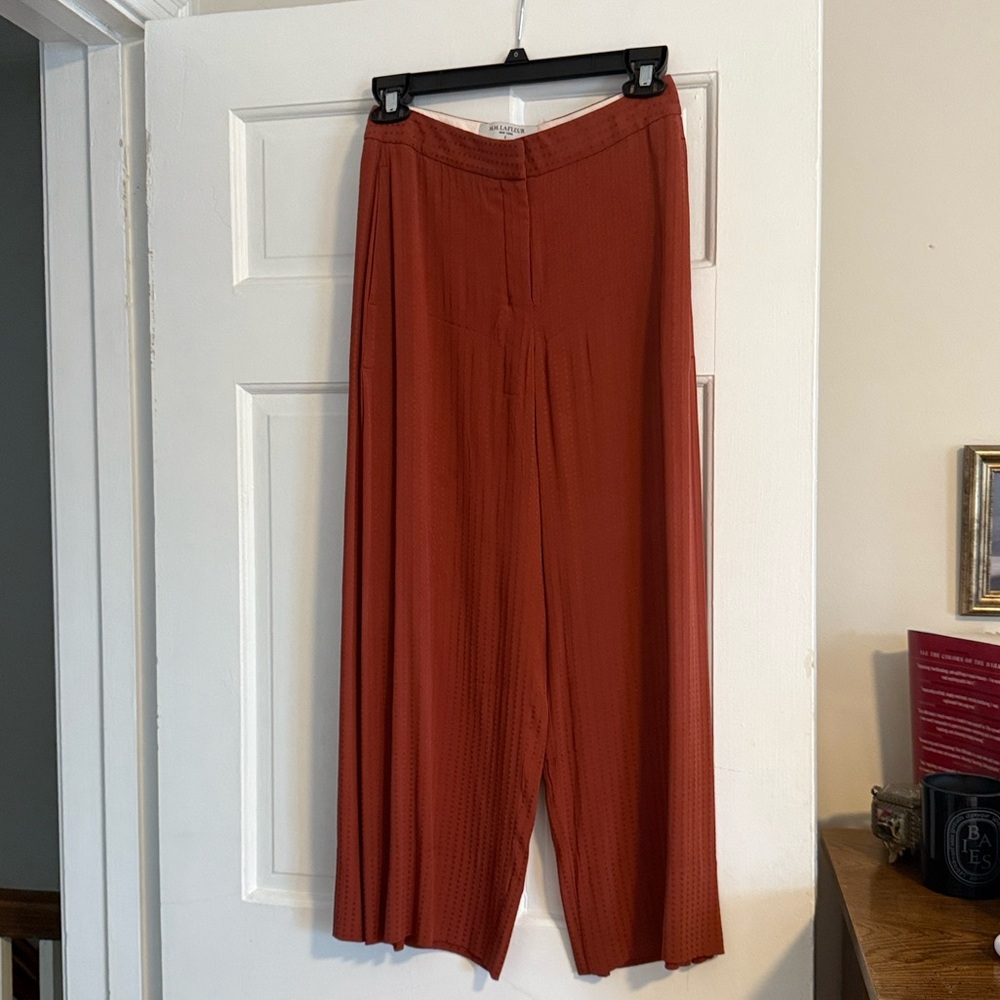 MM. LaFleur Wide-Leg Pants in Rust